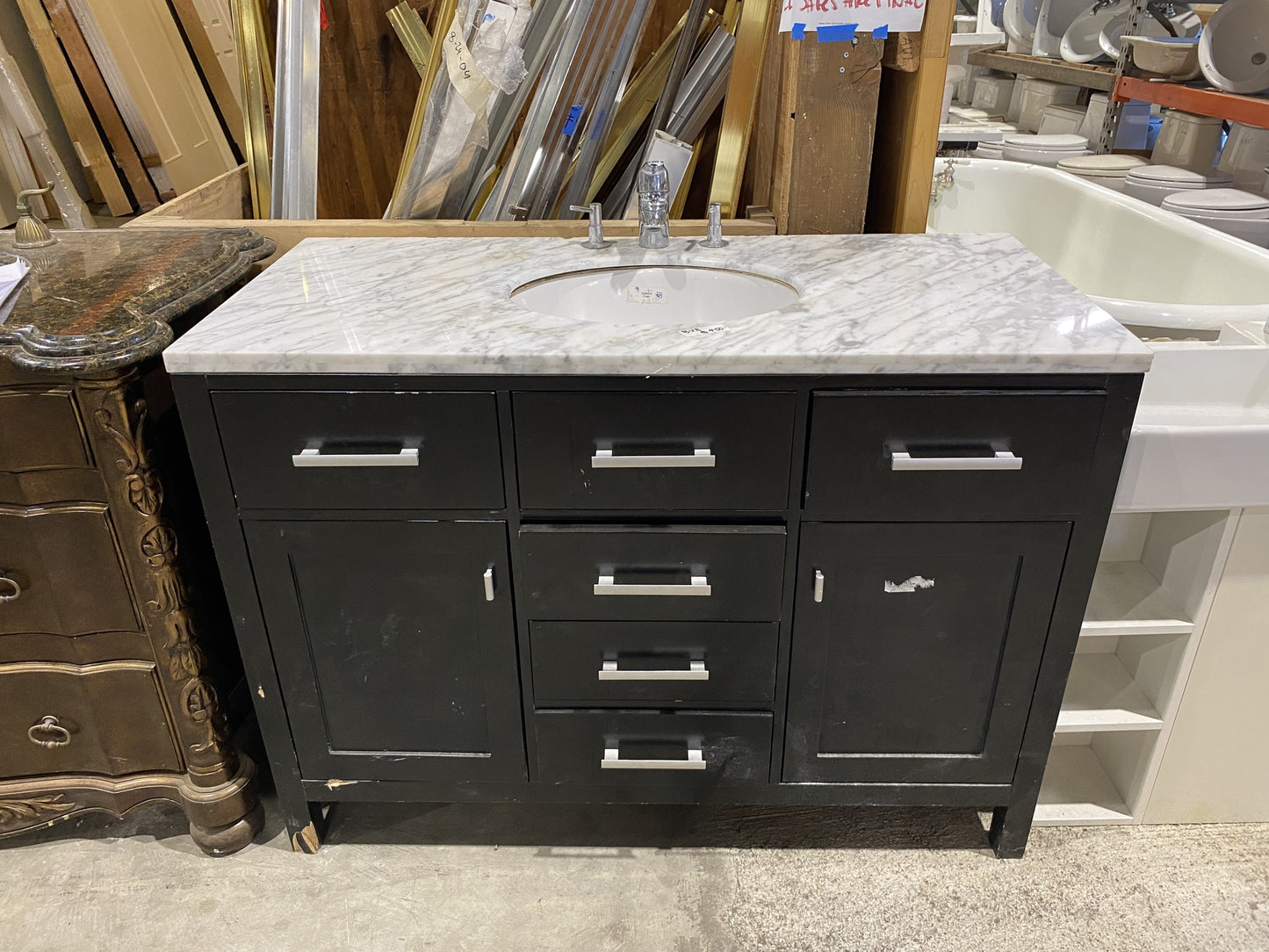 Black Vanity Stone Countertop BV8