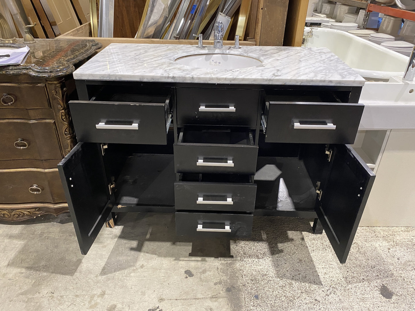 Black Vanity Stone Countertop BV8