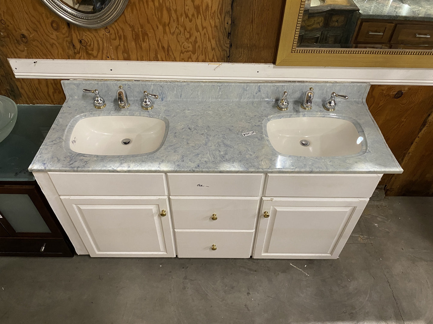 Vanity Blue Stone Countertop CD8
