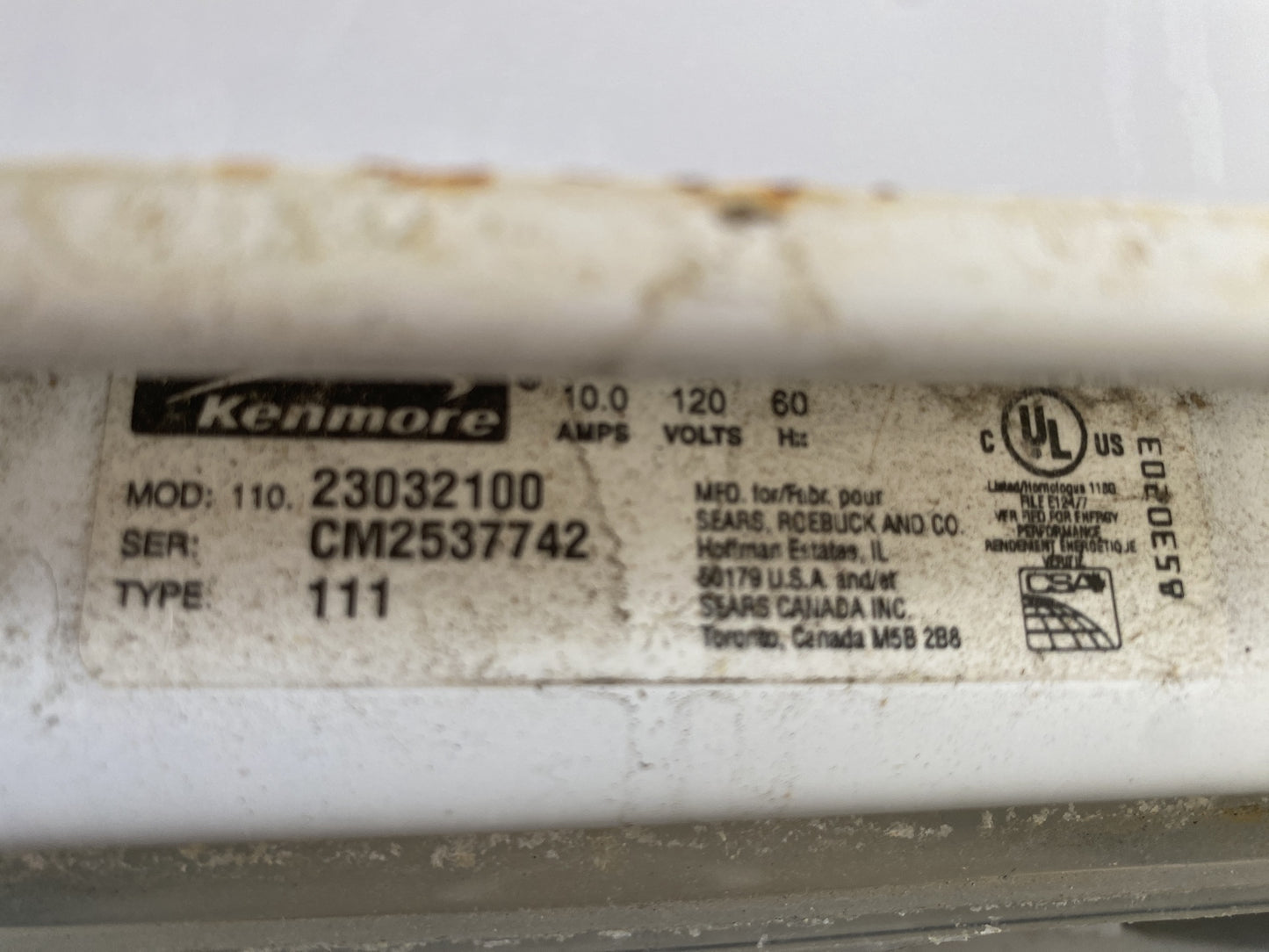 Kenmore Elite Washing Machine CB8