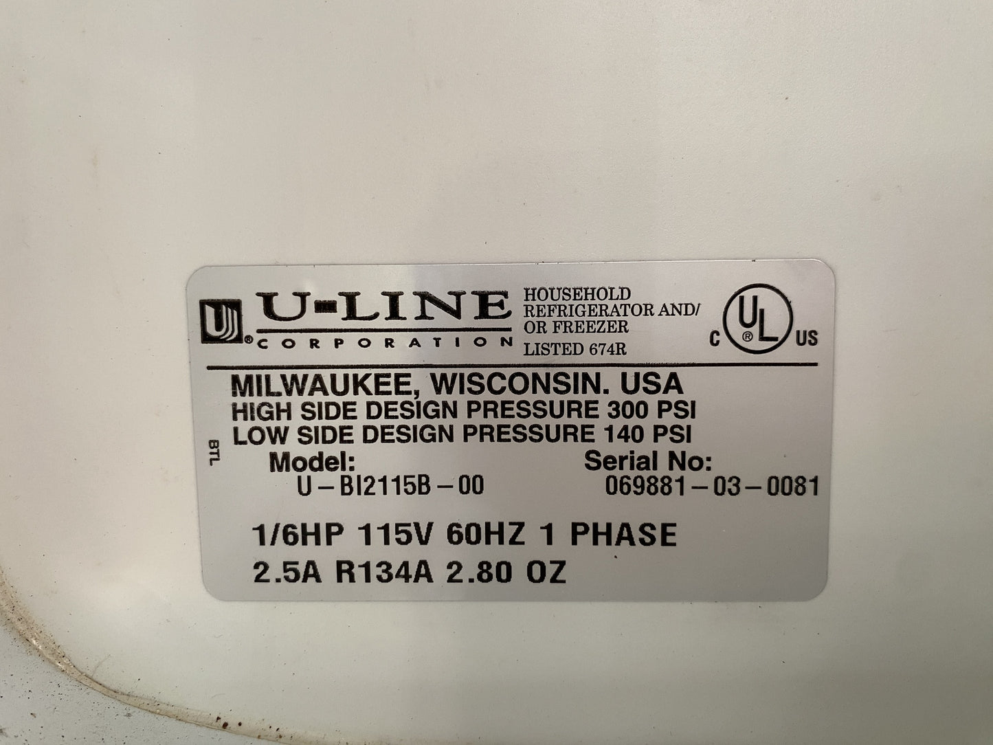 Uline Ice Maker TRP