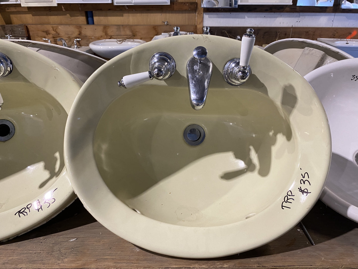Yellow Vintage Sink TRP