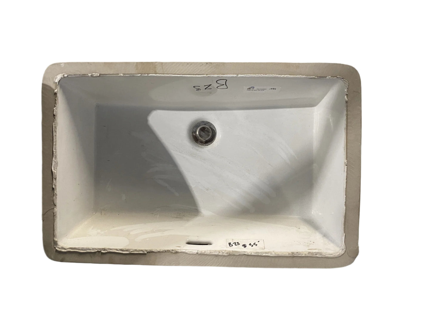 White Rectangular Sink BZ3