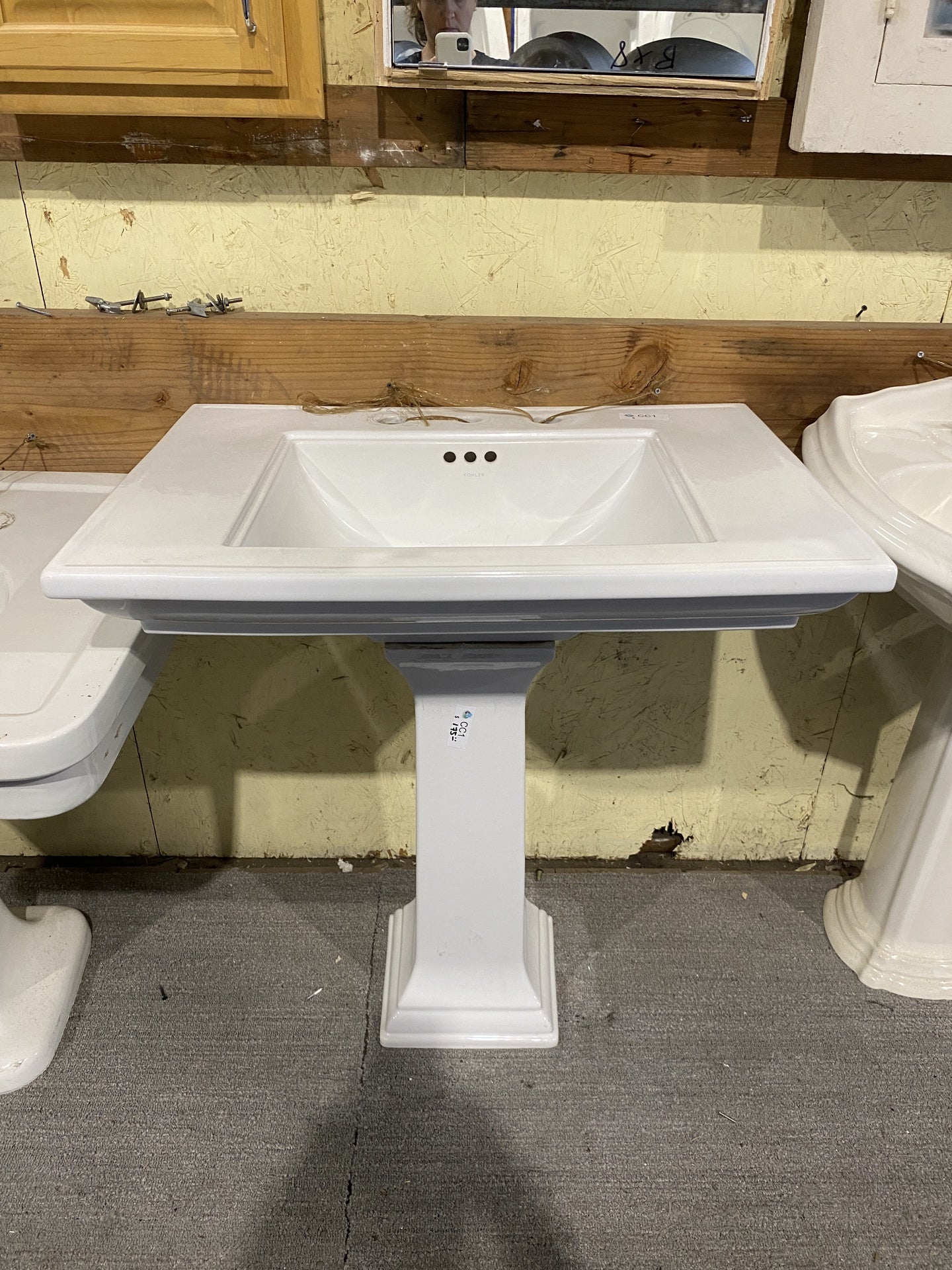 Kohler Rectangular Pedestal Sink CC1