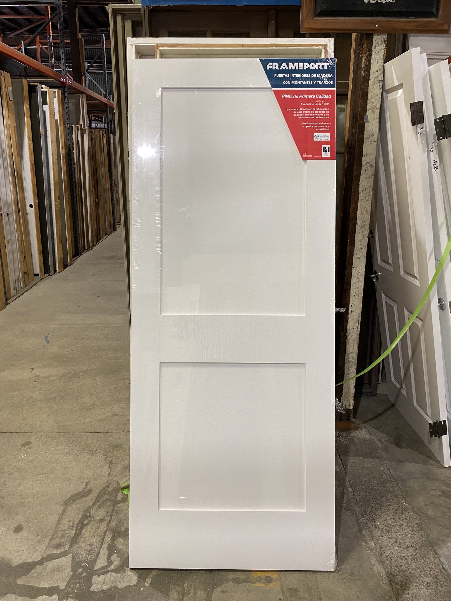 Frameport Slab Pine Door 32in LOW
