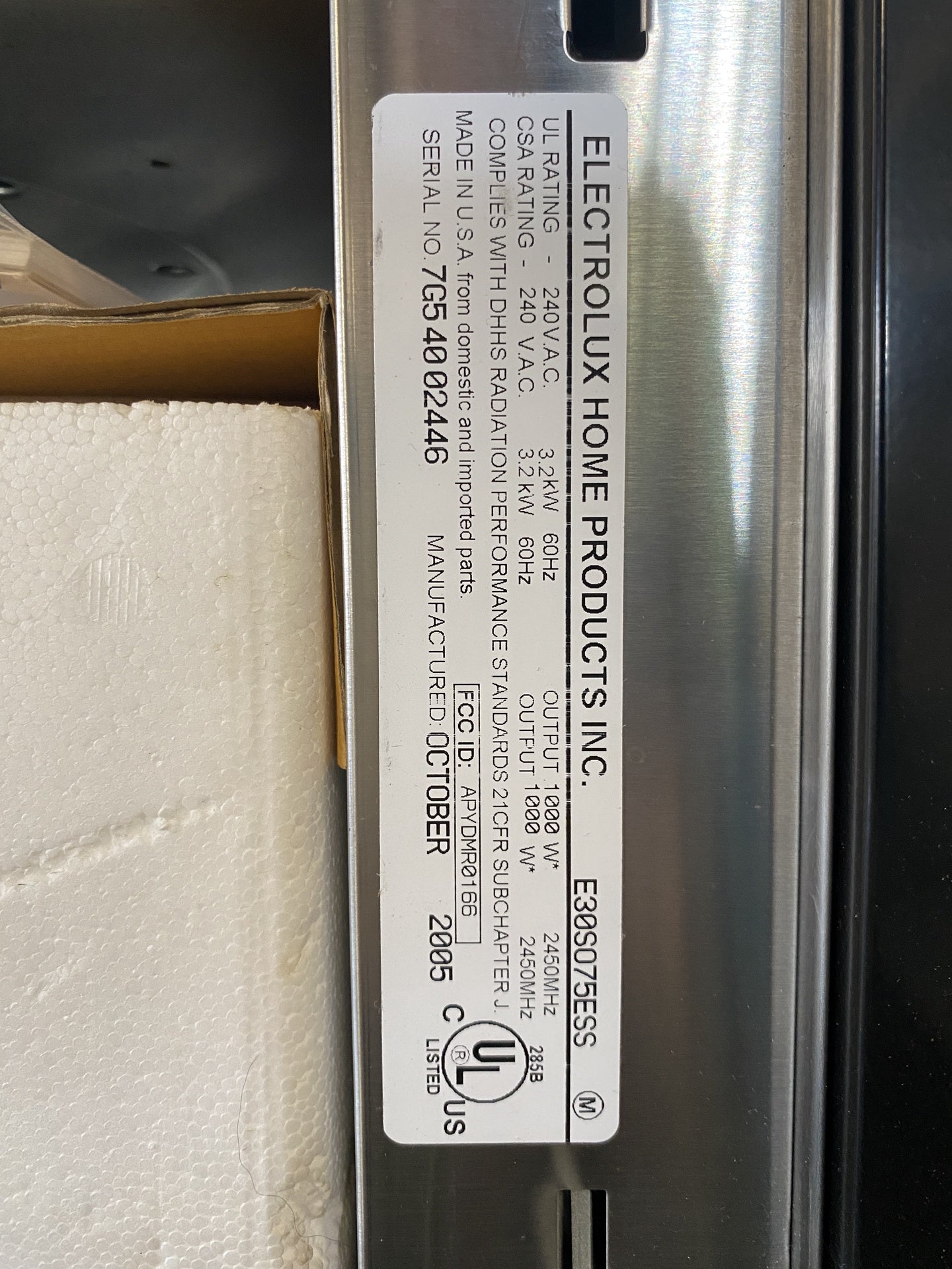 Electrolux Icon Microwave TRP