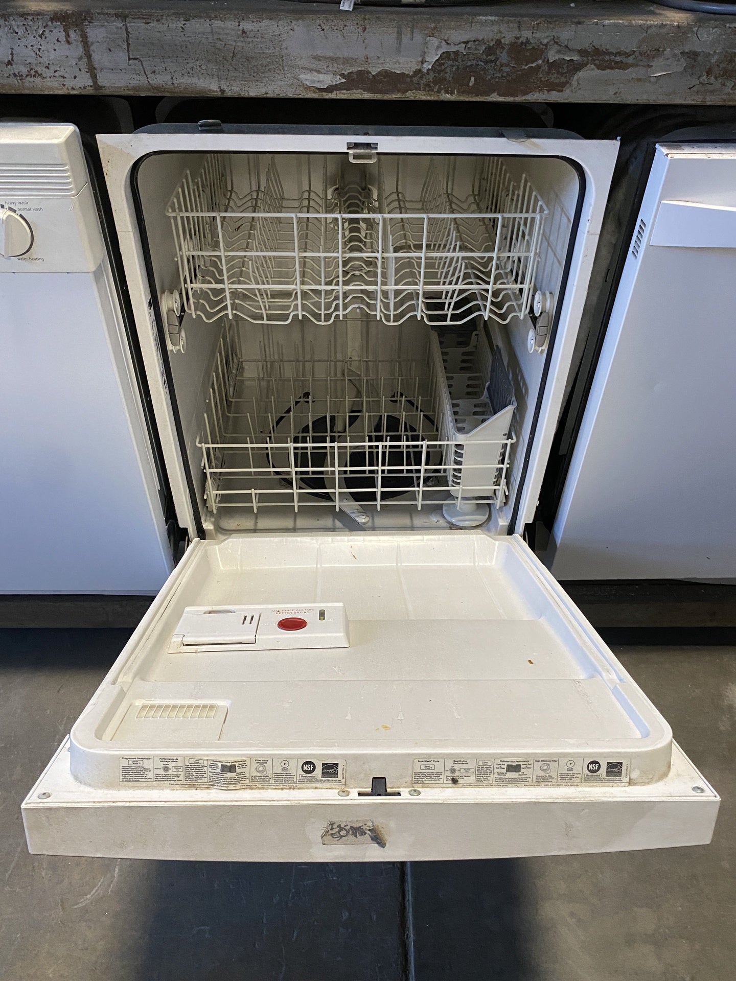 White Kenmore Dishwasher TRP