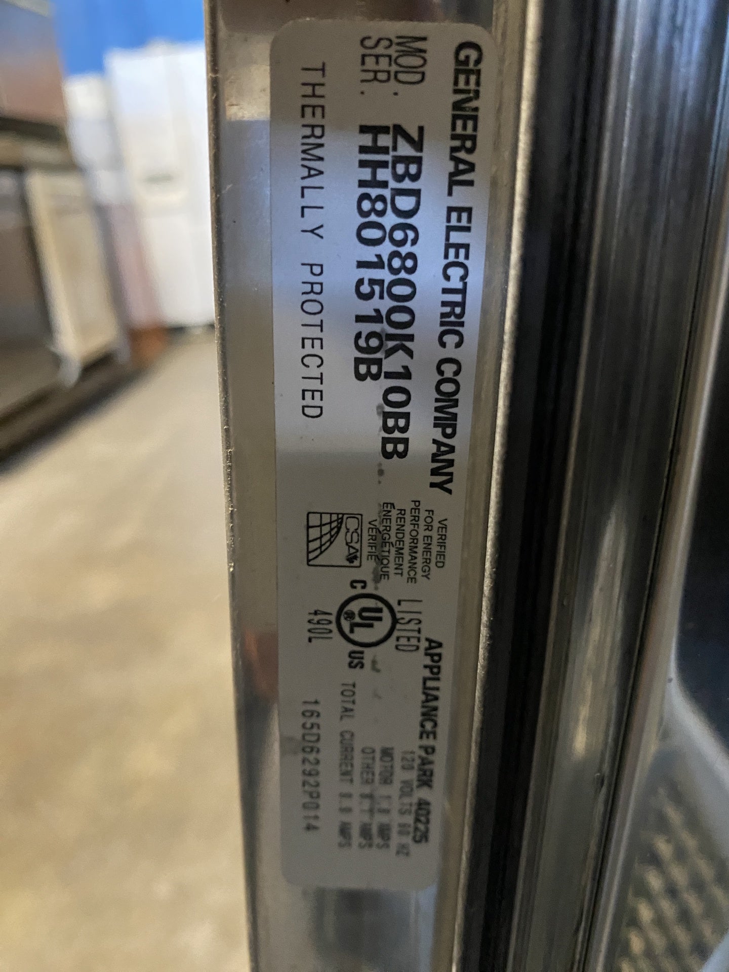 Monogram Black Dishwasher TRP
