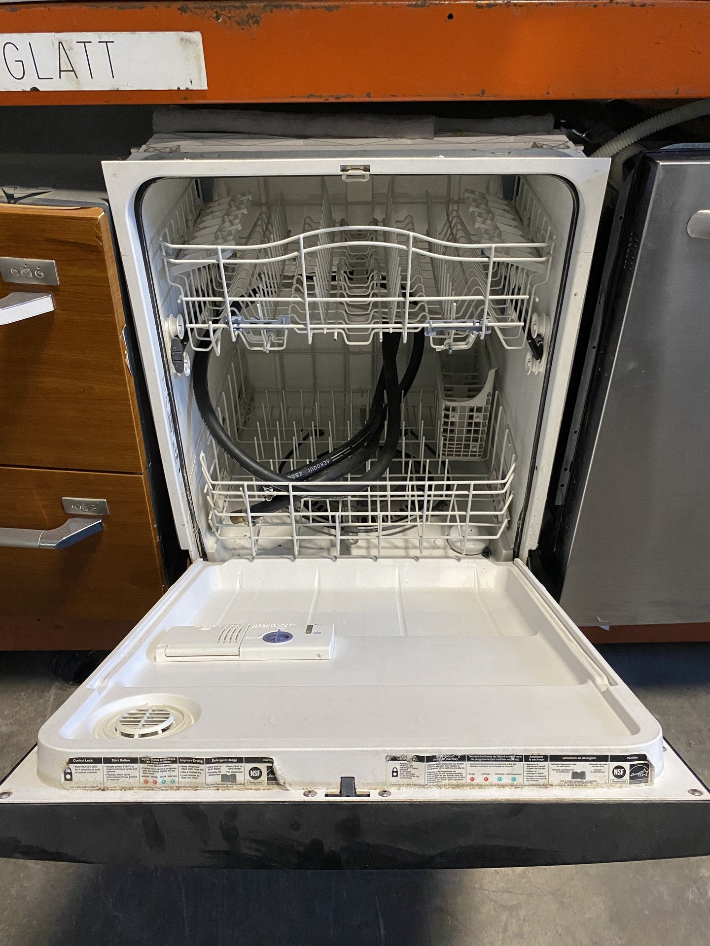 Black Kenmore Dishwasher TRP