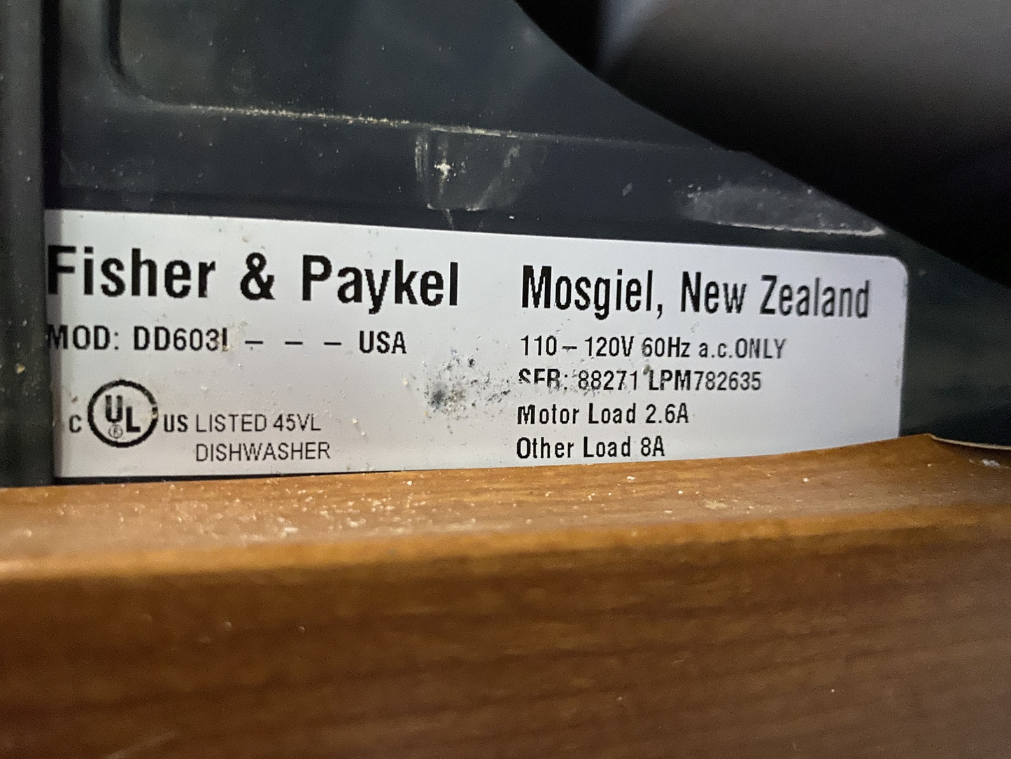 Fisher and Paykel Dish Drawer TRP