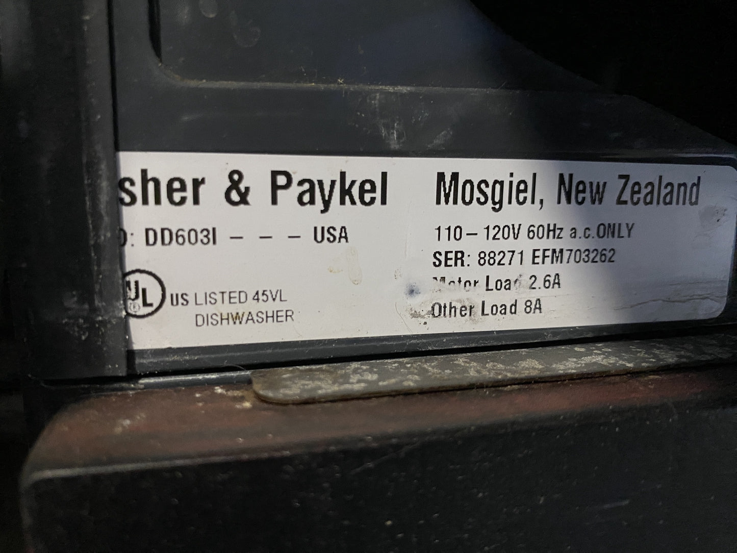 Fisher and Paykel Dish Drawer BQ1