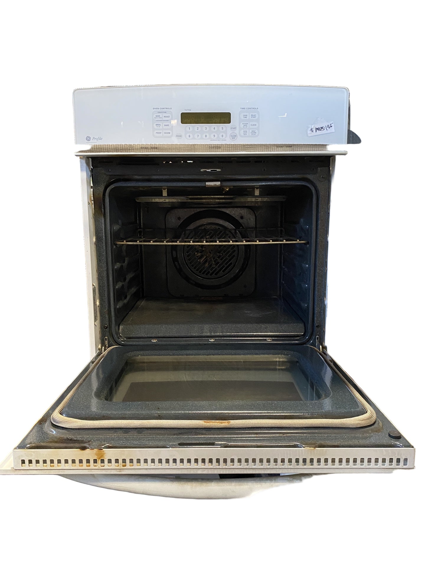 White GE Profile Single Oven TRP