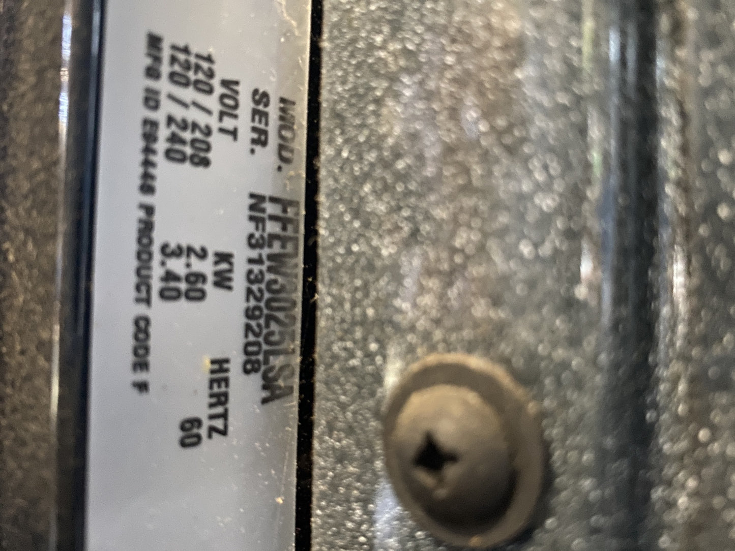 Silver Frigidaire Single Oven TRP