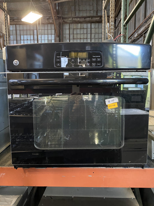 Black GE Single Oven TRP