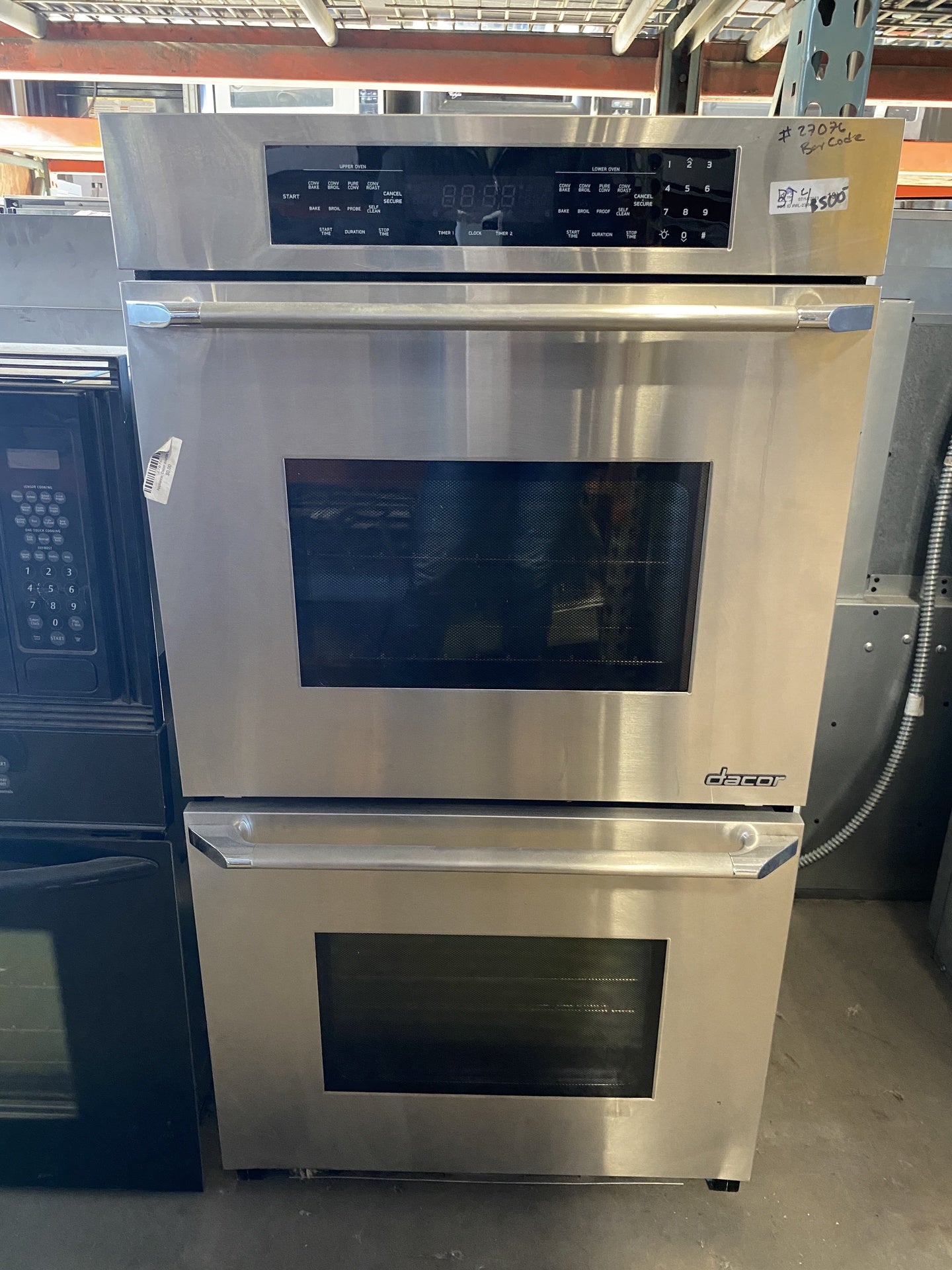 Silver Dacor Double Oven BT4