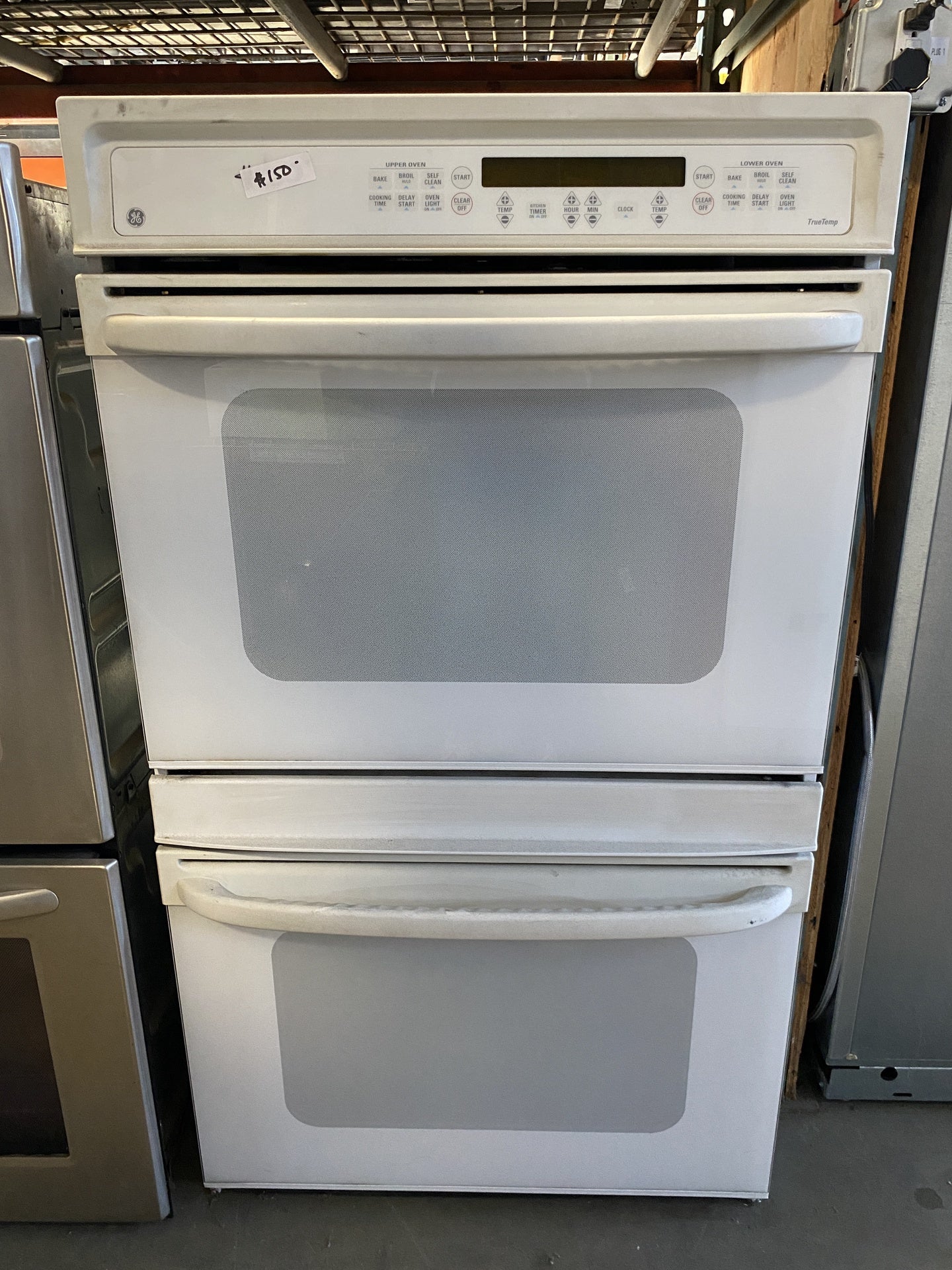 White GE Double Oven TRP