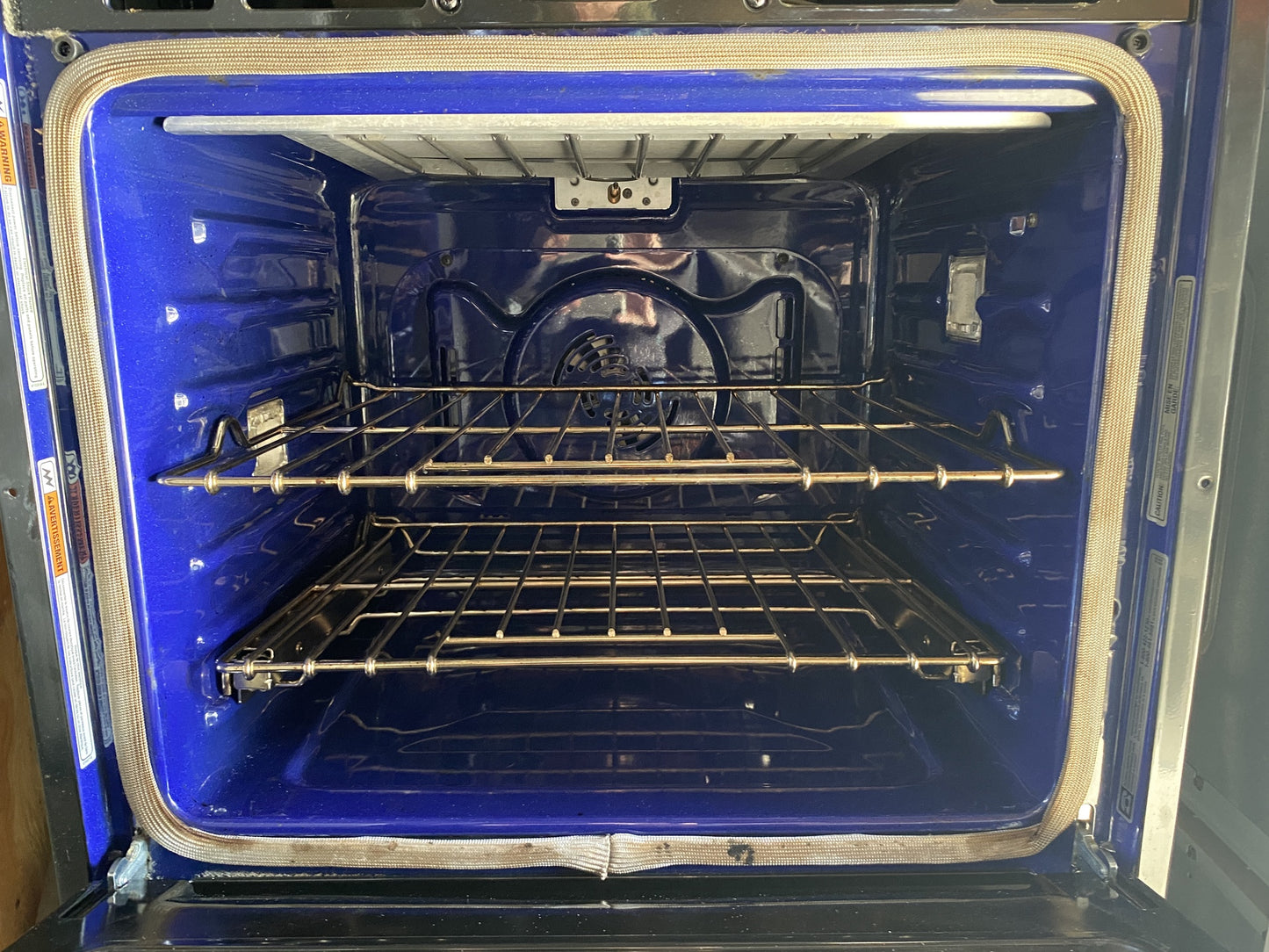 Silver Kitchen Aid Double Oven CF8