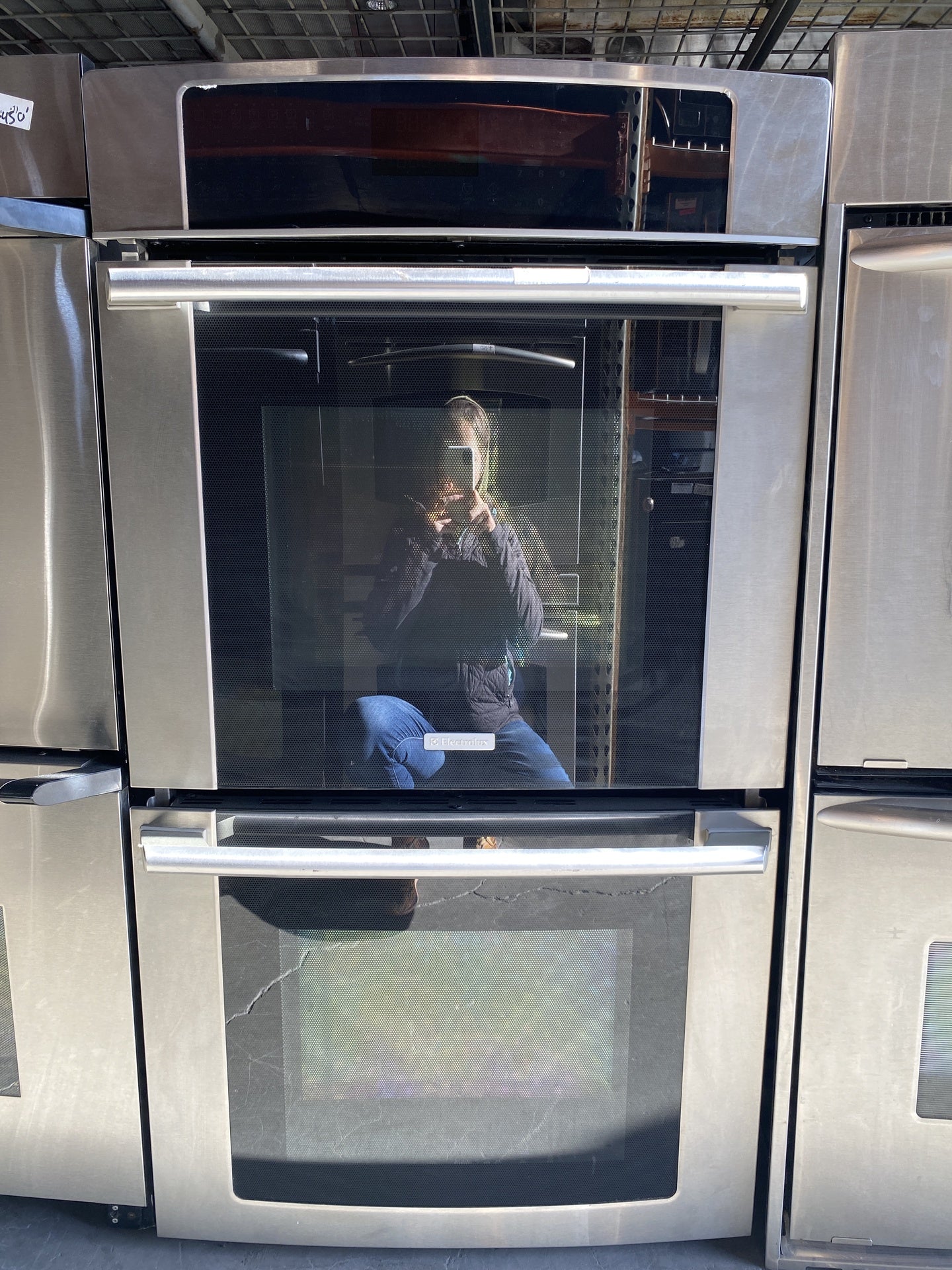Silver Electrolux Double Oven TRP