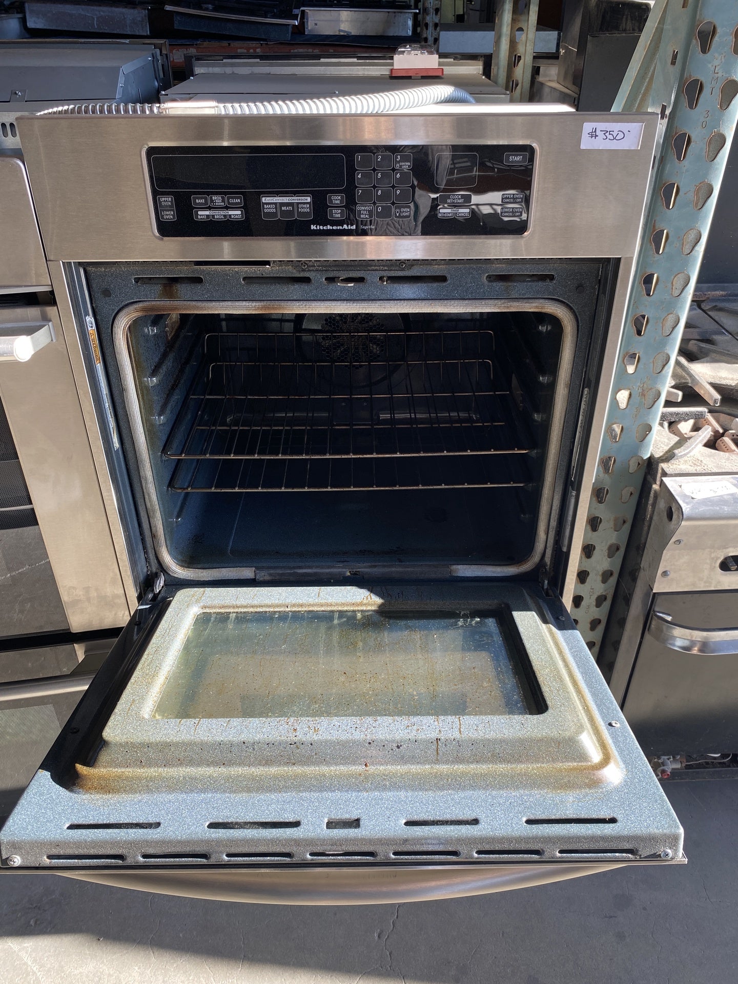 Silver Kitchen Aid Double Oven CF6