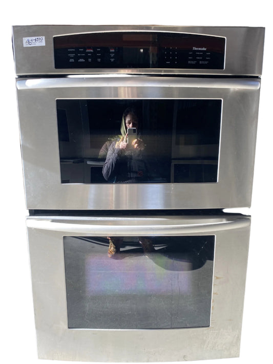 Silver Thermador Double Oven BV1