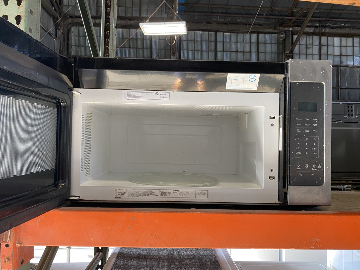 Silver Whirlpool Microwave TRP