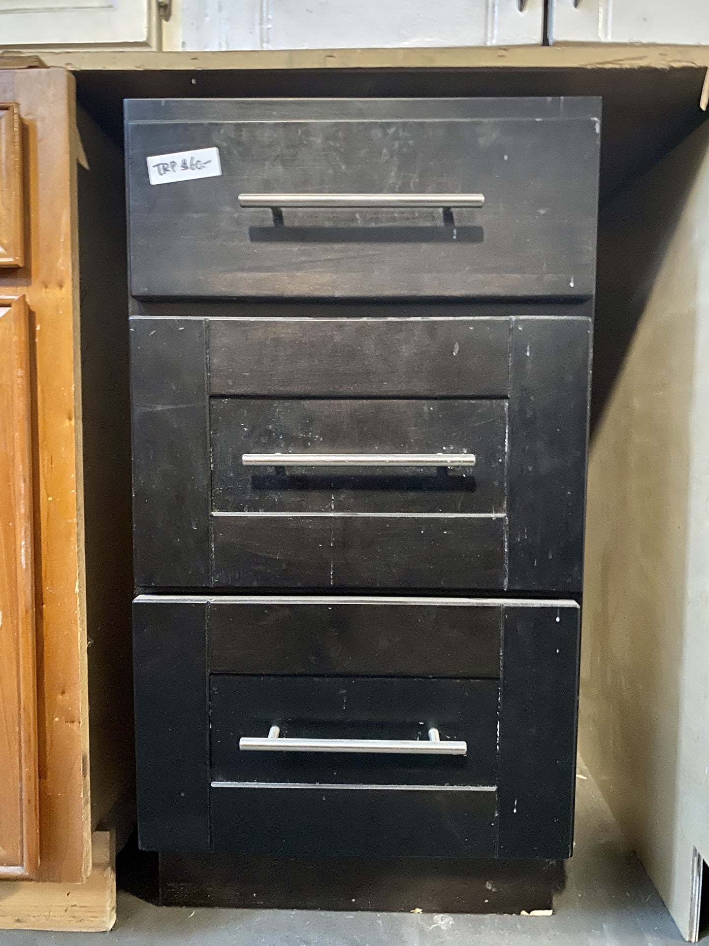 Black 3 Drawer Cabinet TRP