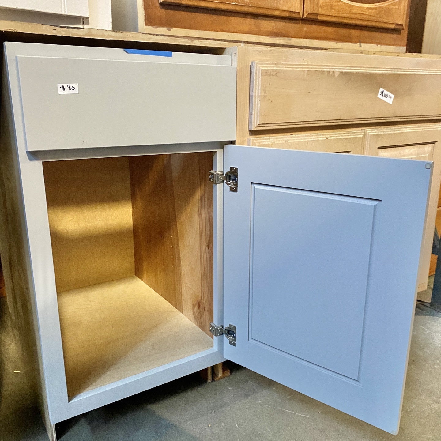 Gray 1 Drawer Cabinet TRP