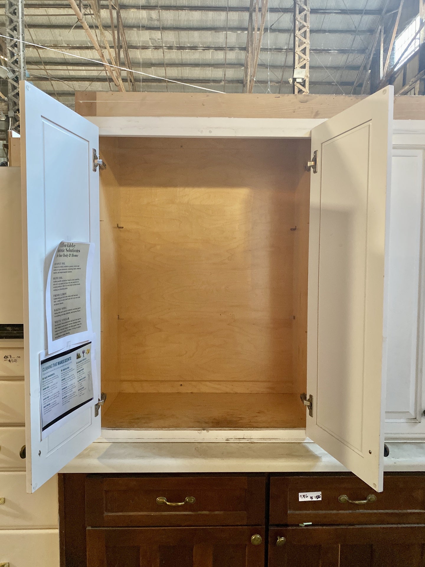 White 2 Drawer Top Cabinet BH7
