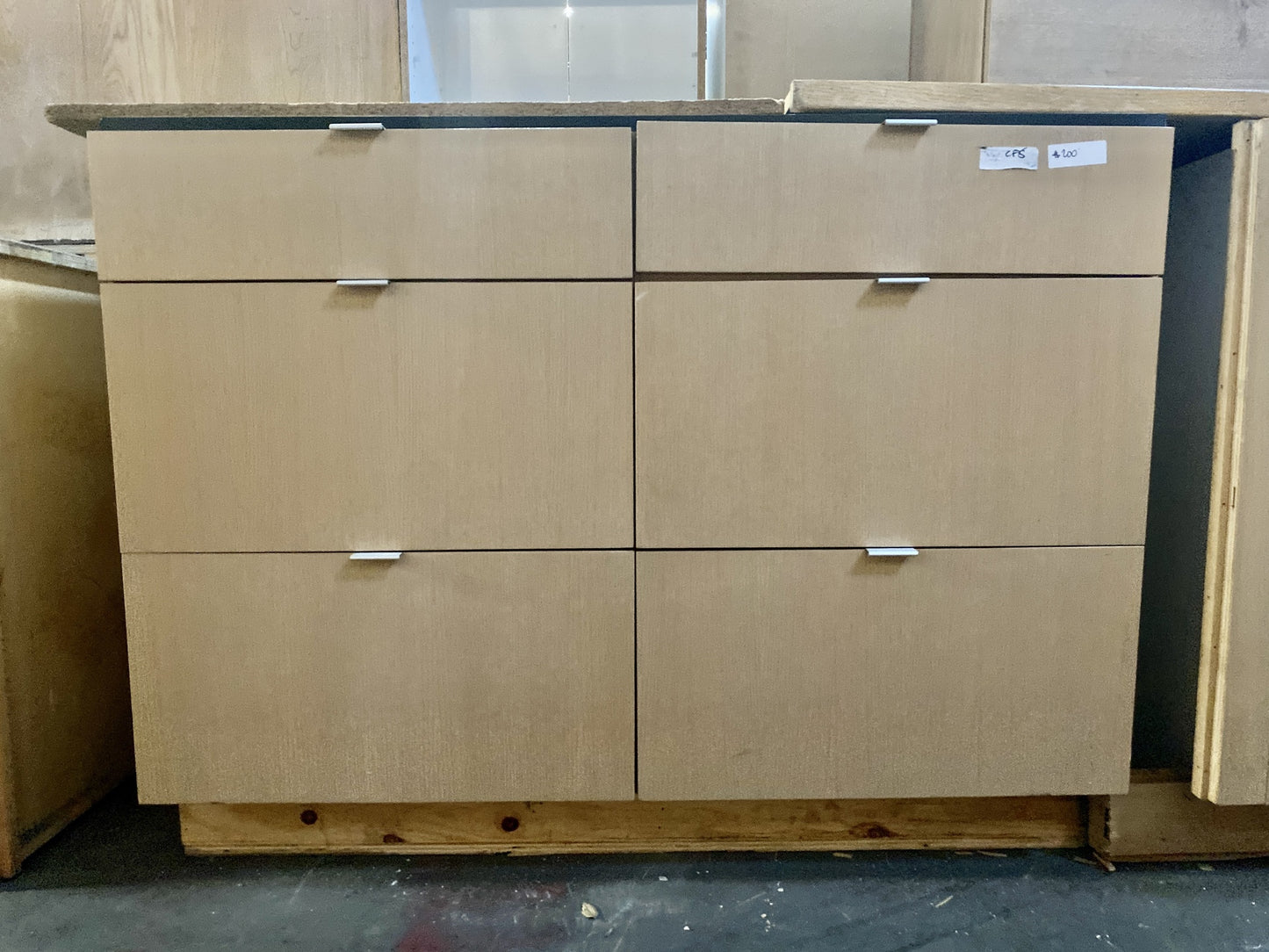 Peach 6 Drawer Bottom Cabinet CF8