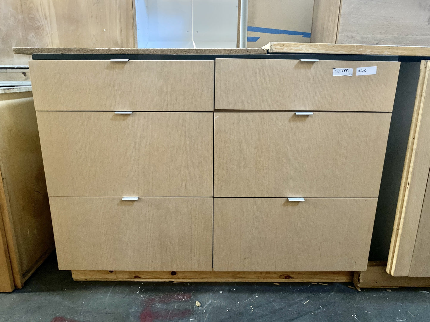 Peach 6 Drawer Bottom Cabinet CF8