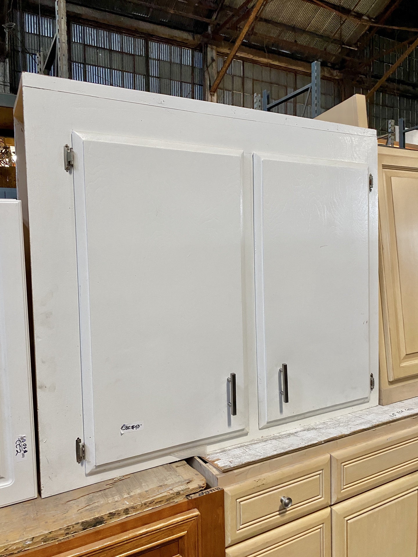 White 2 Door Wooden Cabinet CB5