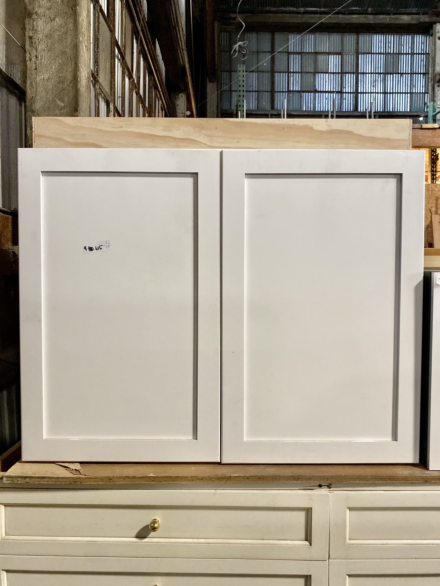 White 2 Door Open Bottom Cabinet TRP