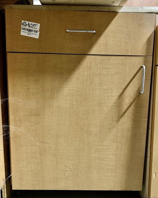 Light Brown 1 Drawer Cabinet TRP