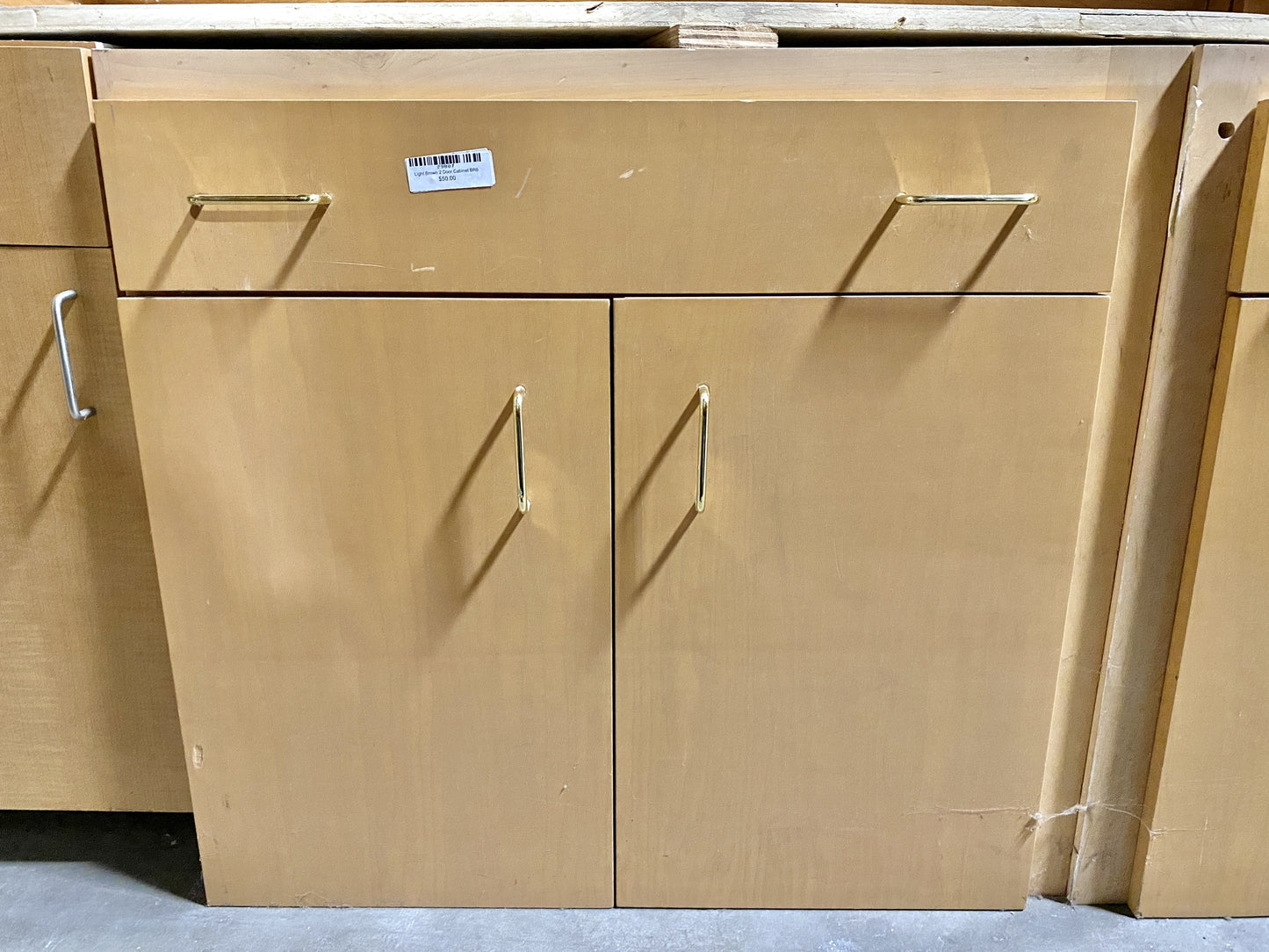 Light Brown 2 Door Cabinet BR6