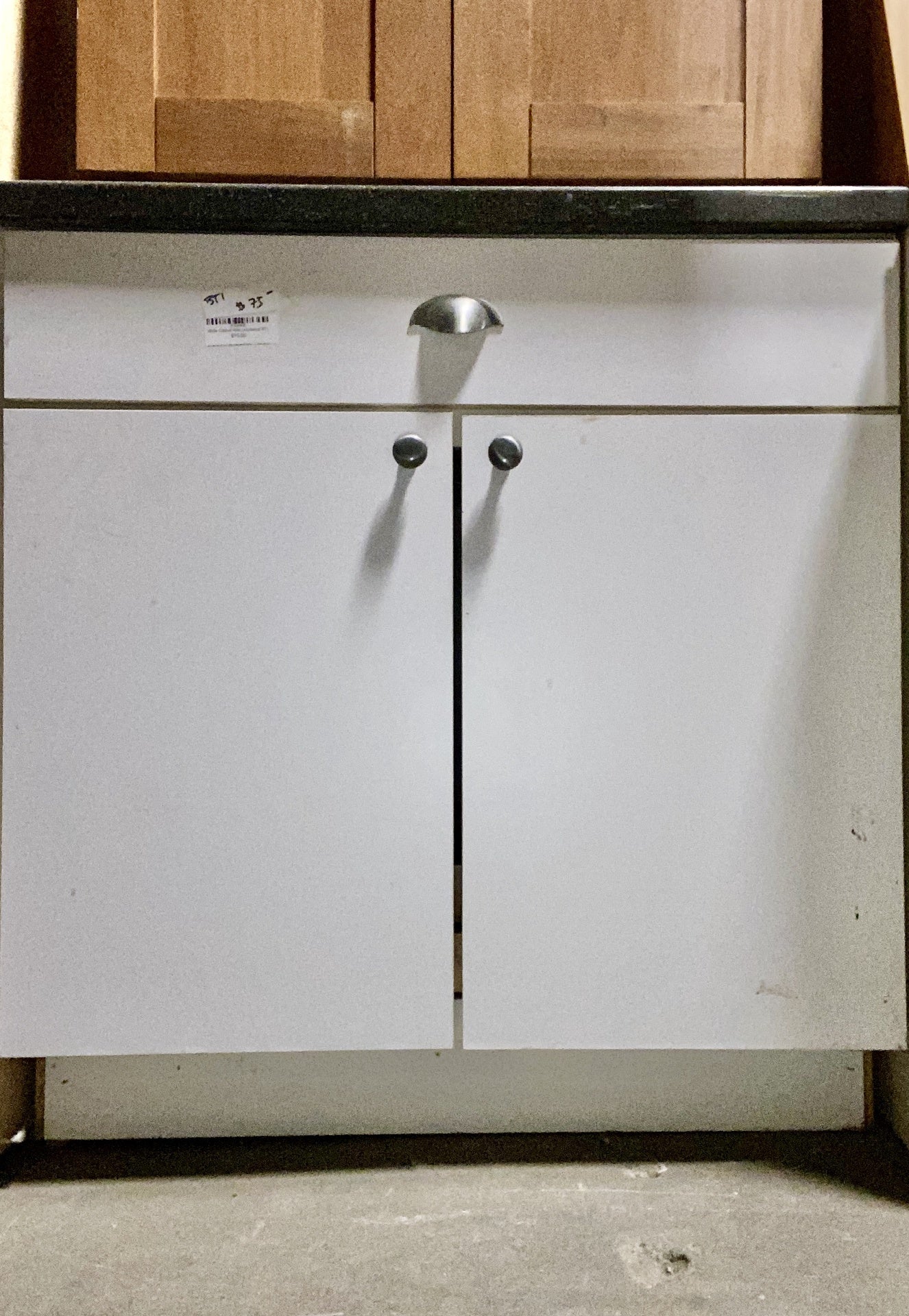 White Cabinet With Countertop BT1