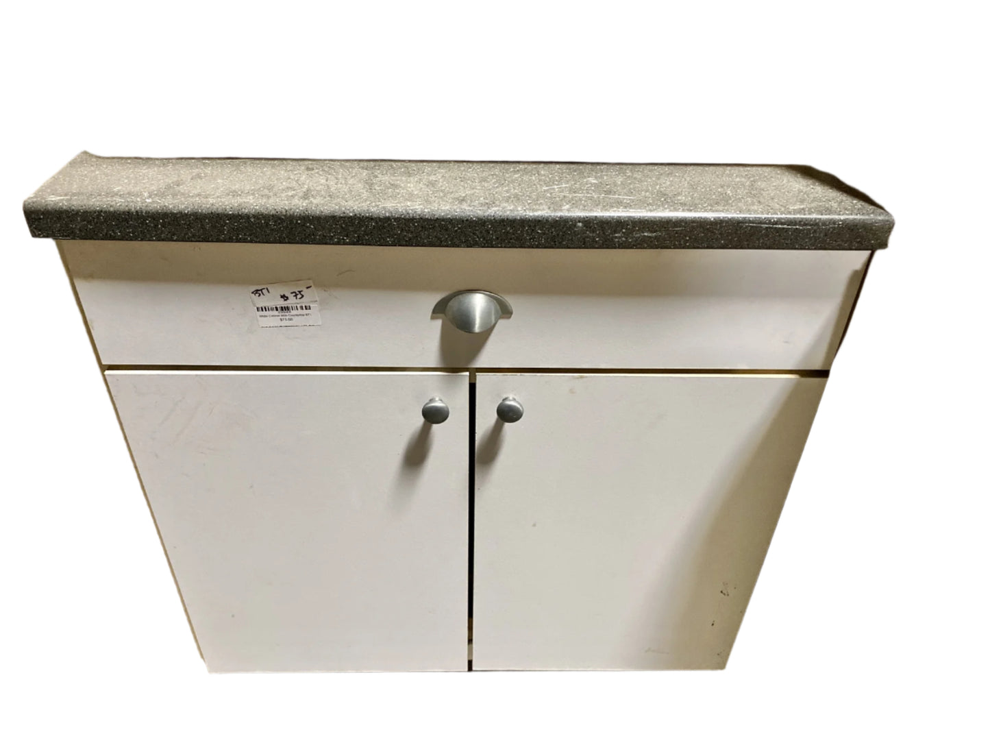 White Cabinet With Countertop BT1