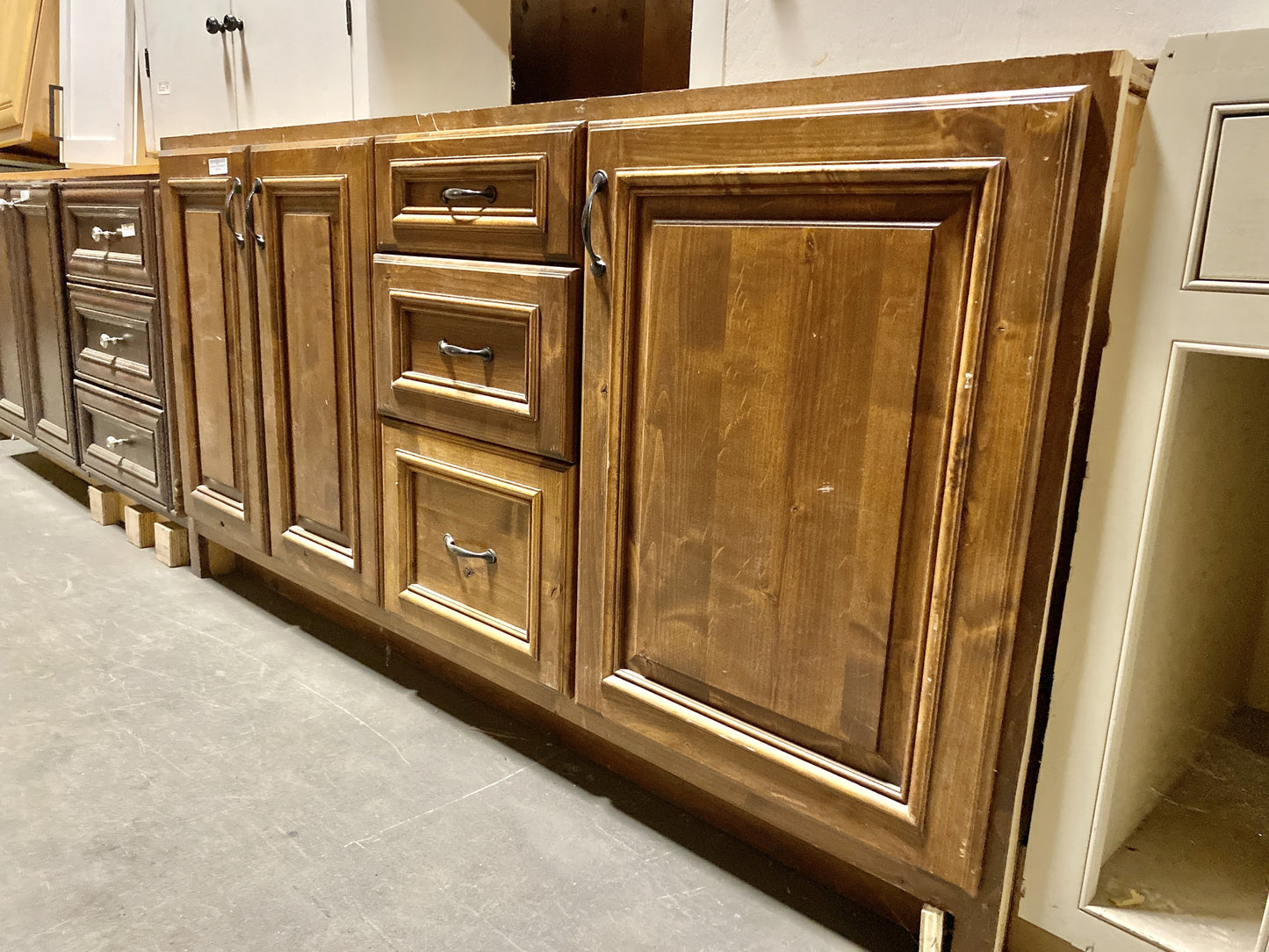Brown Bottom Cabinet 3 Drawer TRP