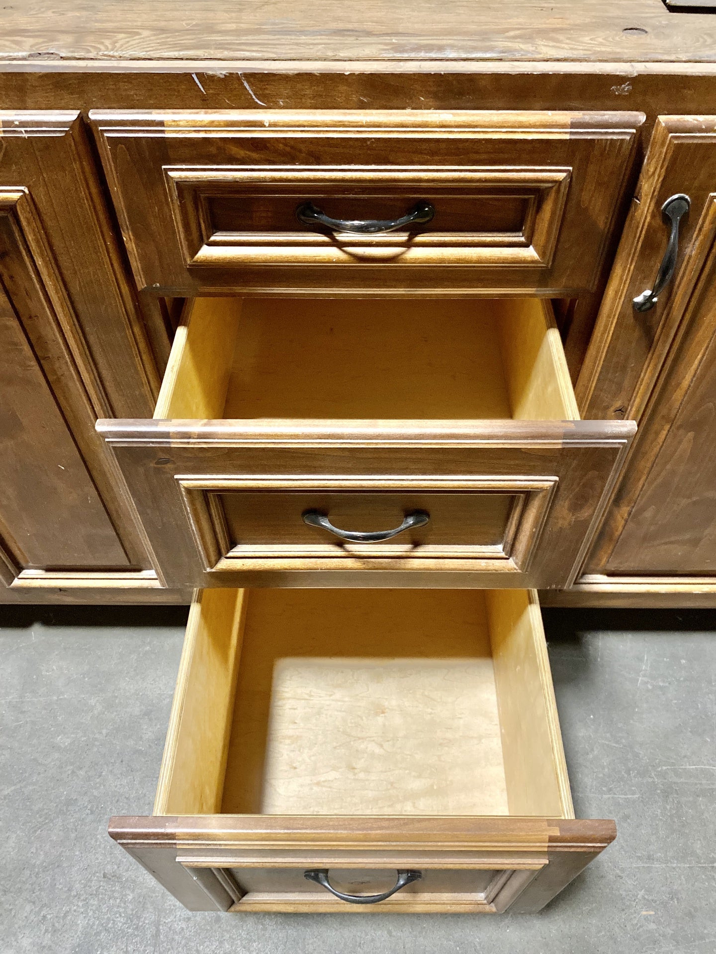 Brown Bottom Cabinet 3 Drawer TRP