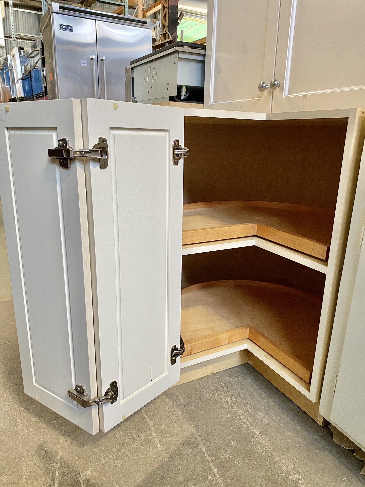 White Lazy Susan Cabinet TRP