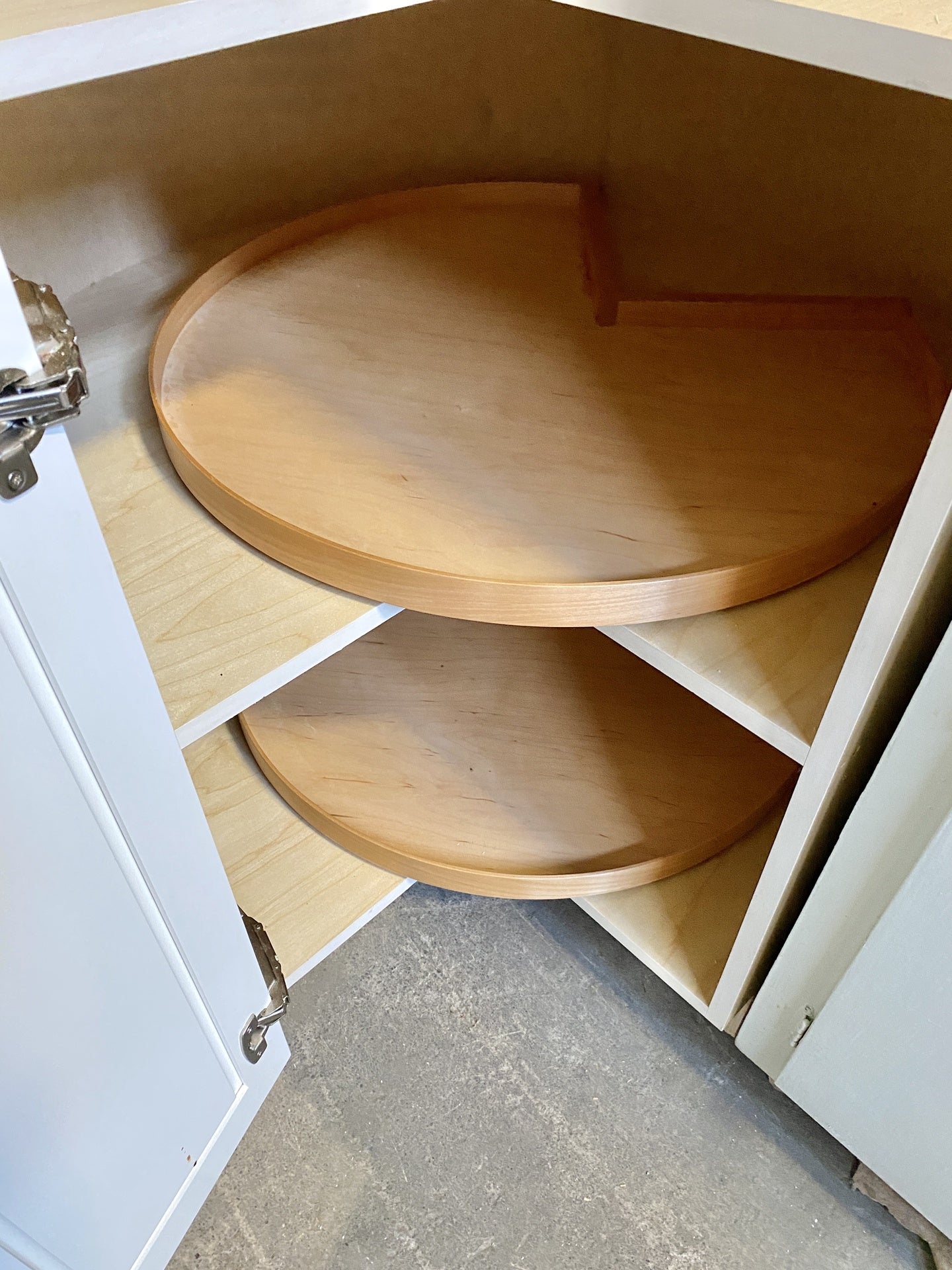 White Lazy Susan Cabinet TRP