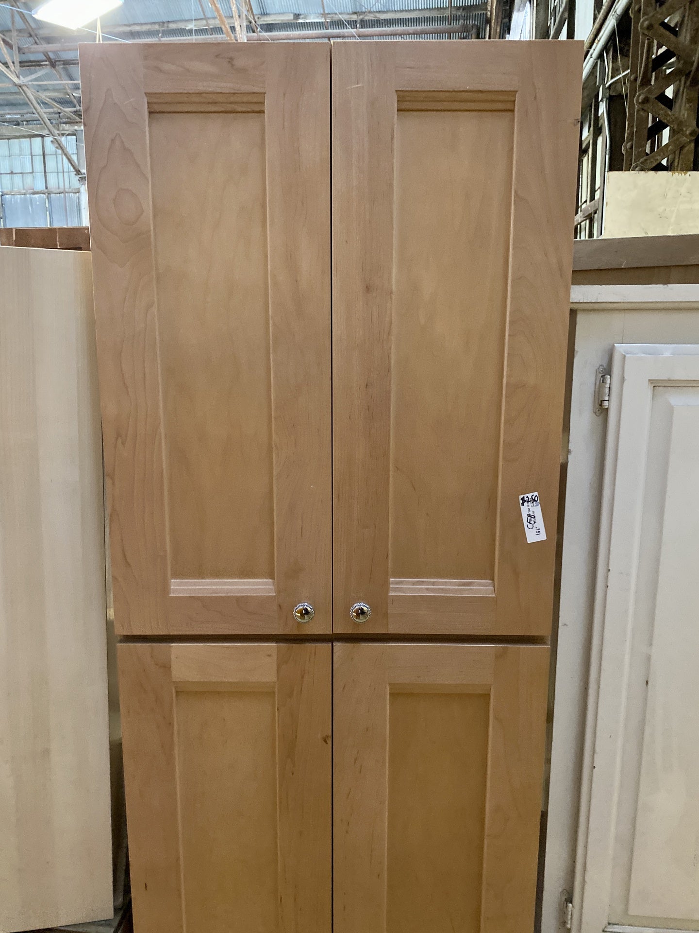 Tall Wooden 4 Door Cabinet CE8