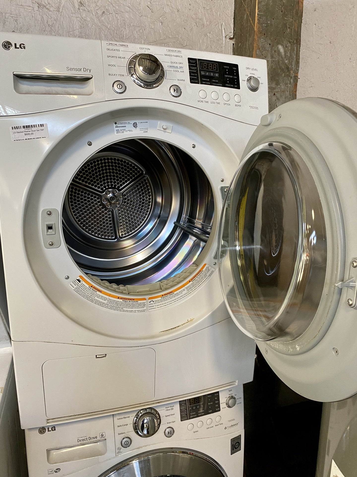 LG Stacked Washer Dryer Set TRP