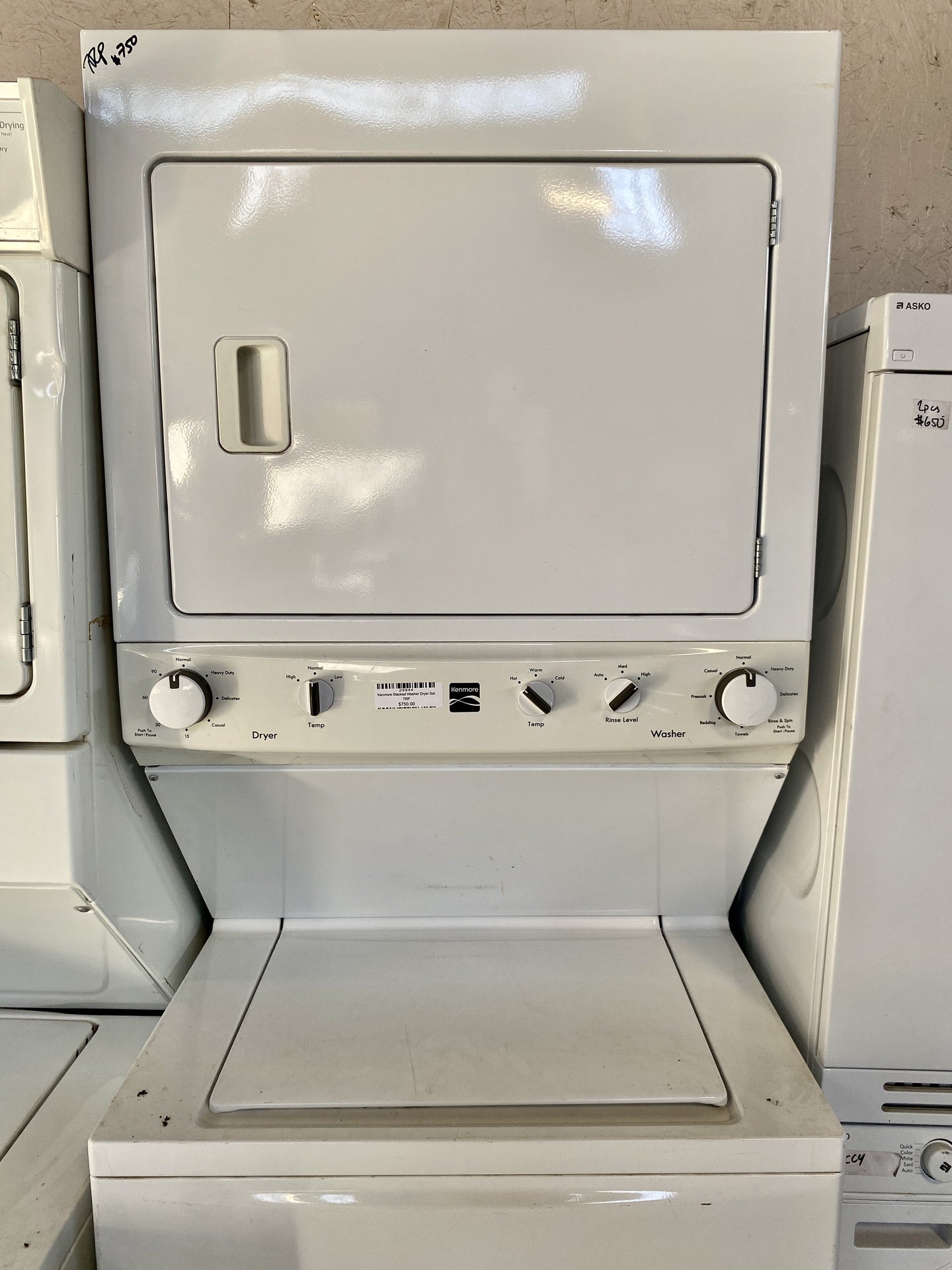 Kenmore Stacked Washer Dryer Set TRP
