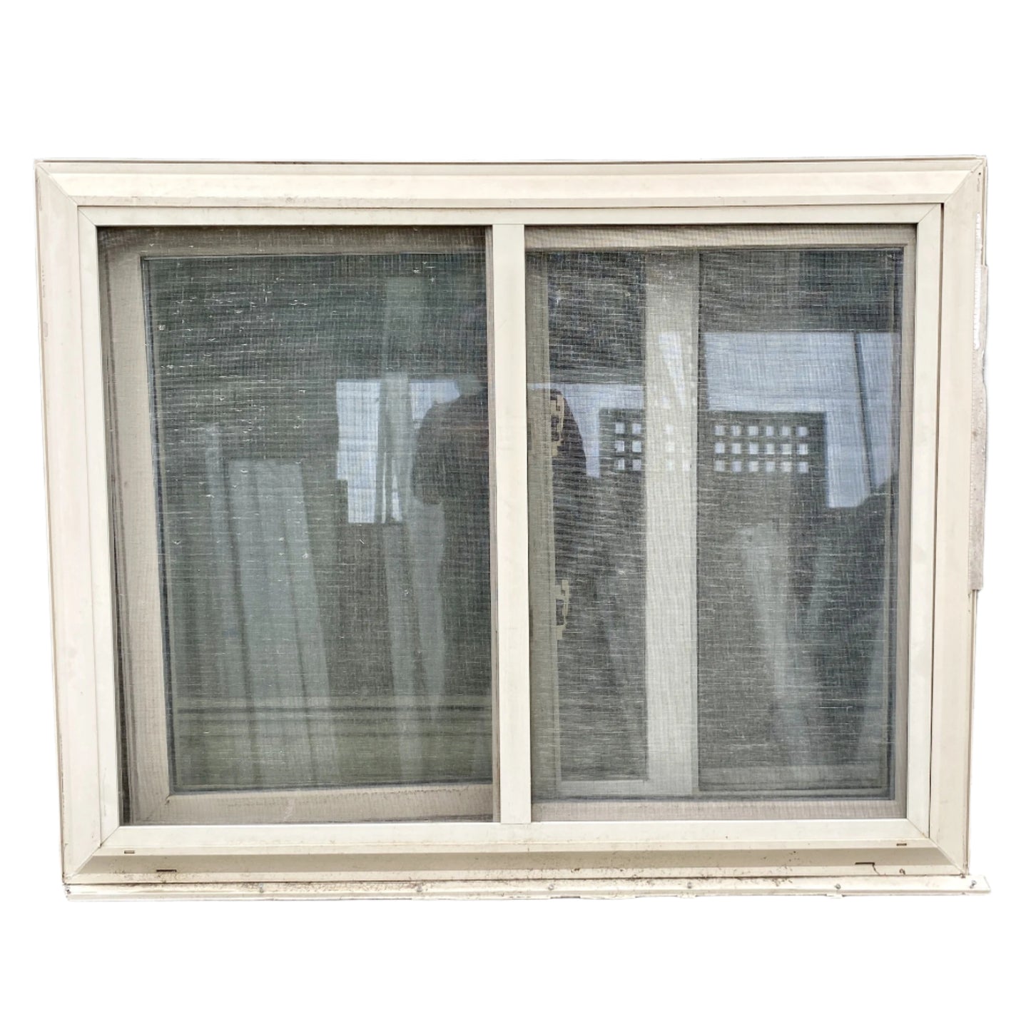 Beige Vinyl Sliding Window CD4