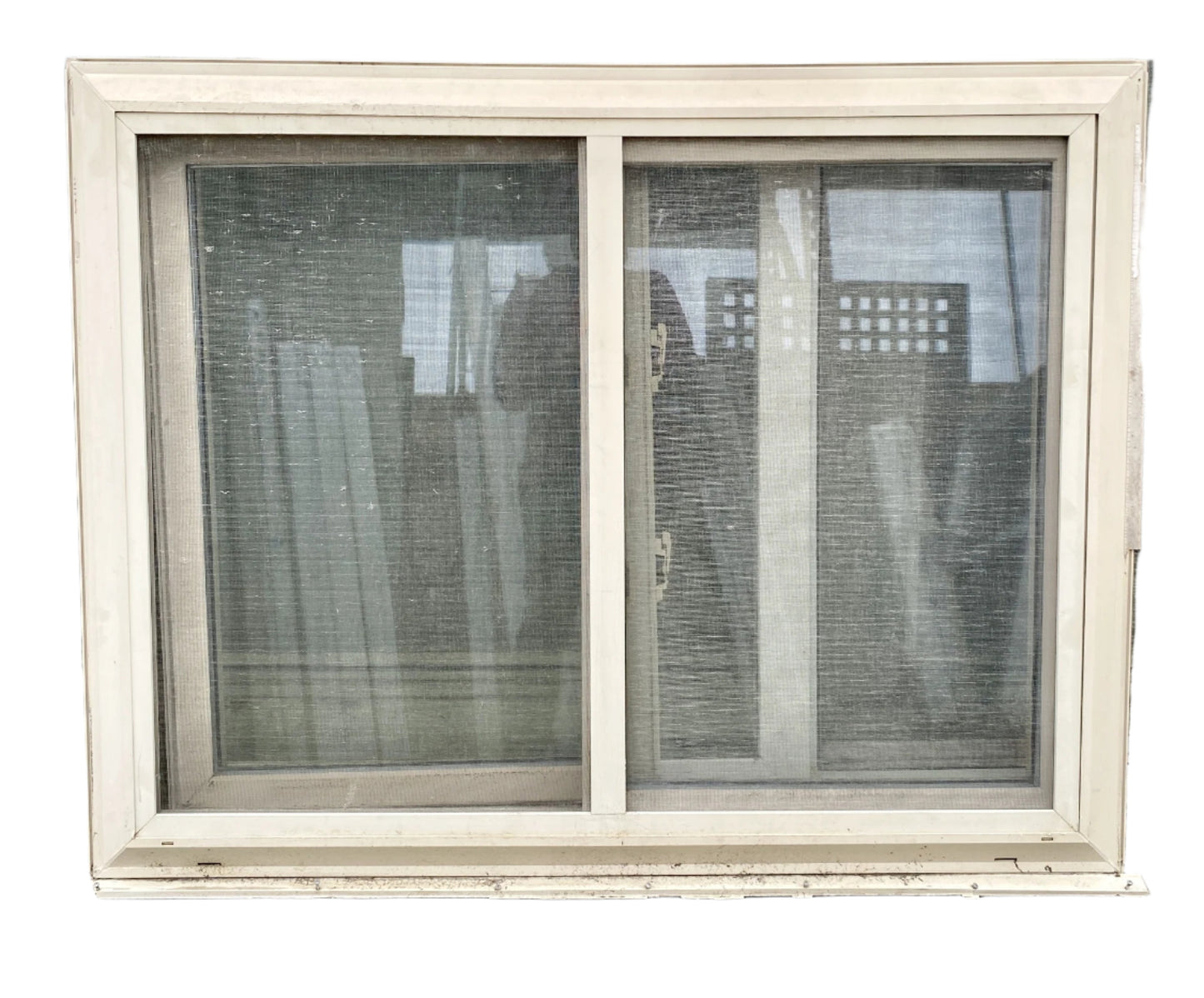 Beige Vinyl Sliding Window CD4