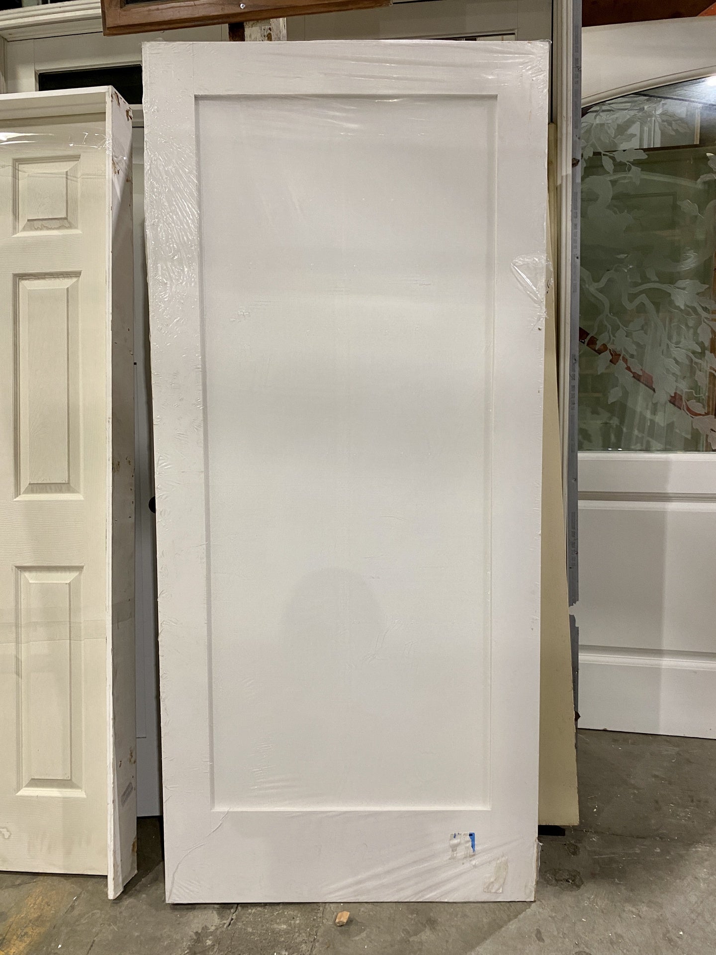 White Slab Door 36 IN LOW