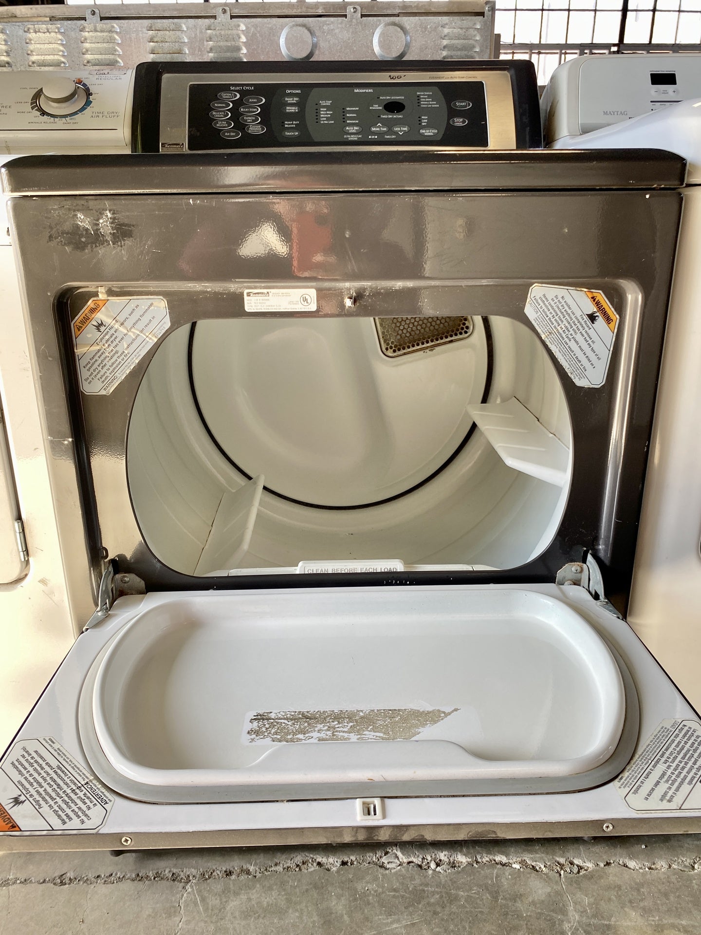 Kenmore Elite Dryer Black TRP