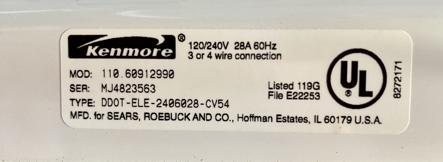 Kenmore 90 Series Dryer CH8