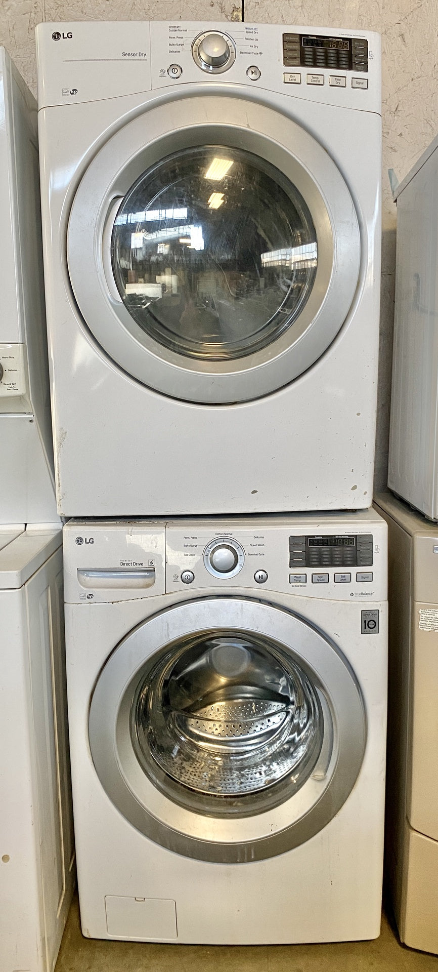 LG Direct Drive Washer Dryer Set TRP