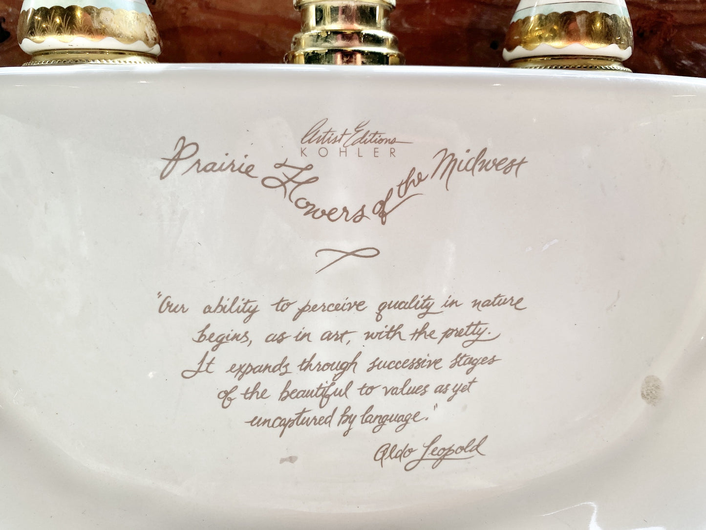 Kohler Prarie Flowers Sink TRP